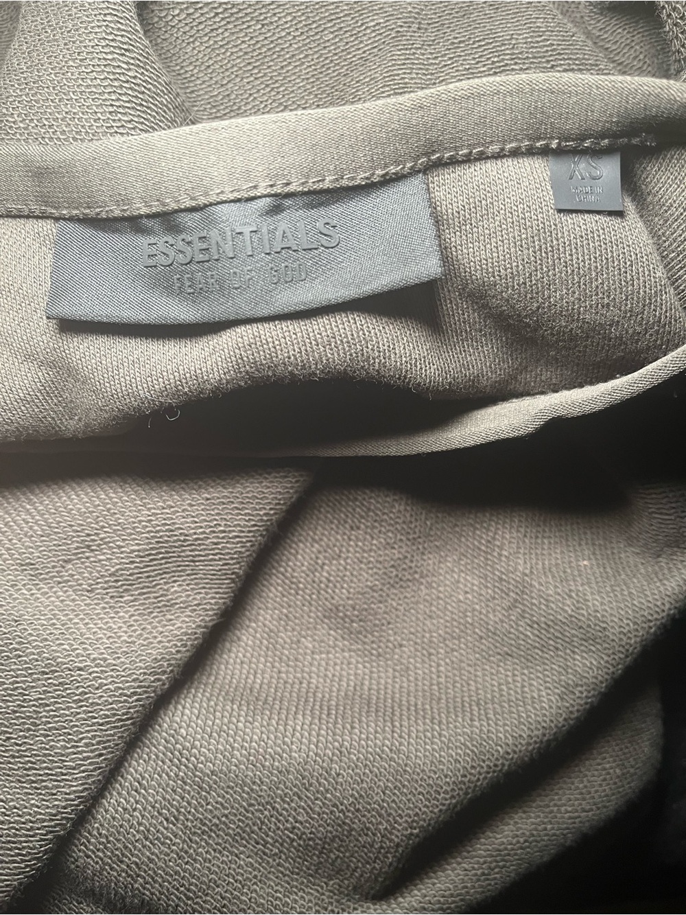 FEAR OF GOD ESSENTIALS Logo Patch Elasticated Waistband Sweatshirt Athleisure XS - Picture 10 of 14